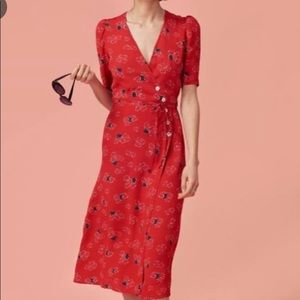 Iconic Rouje Gabin dress. Size US 6. Red